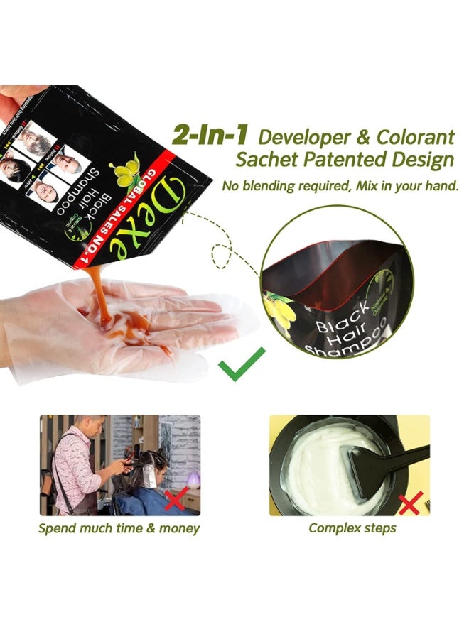 Dexe Black Hair Shampoo 25ml X 10 | Natural & Organic - Image 4